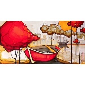 Salman Farooqi, 24 x 48 Inch, Acrylic on Canvas, Seascape Painting, AC-SF-656